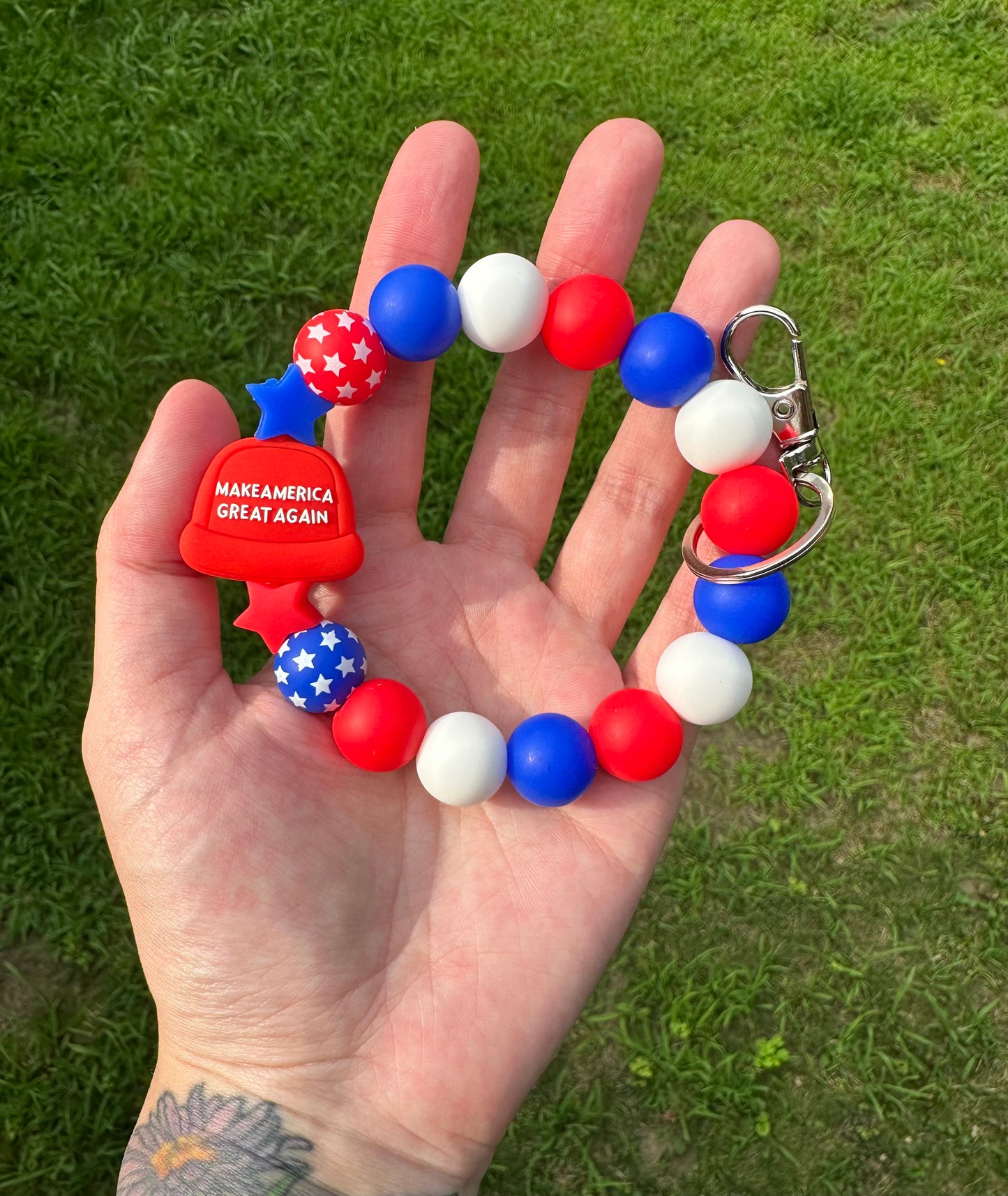 MAGA Keychain Wristlet