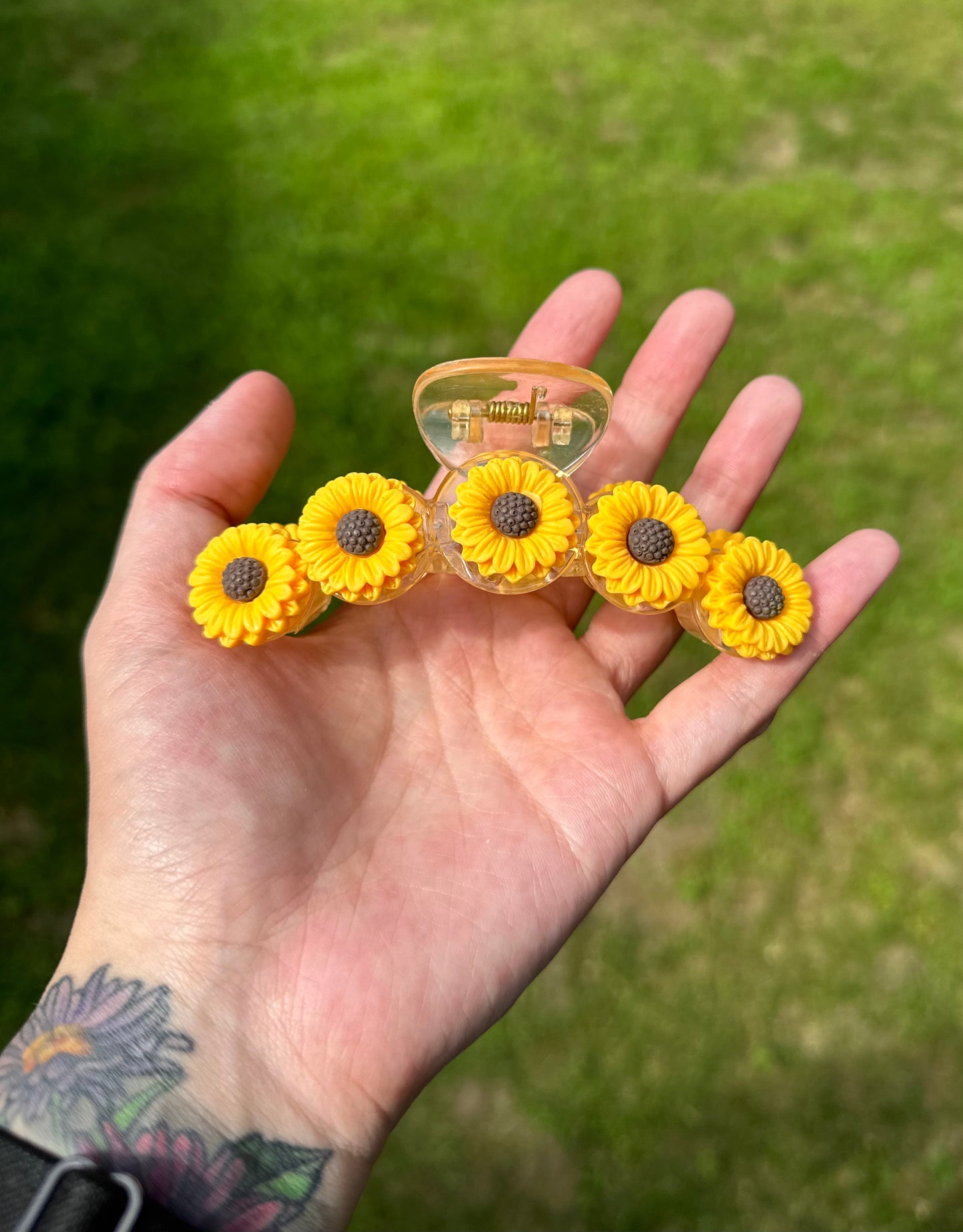 Sunflower Claw Clip